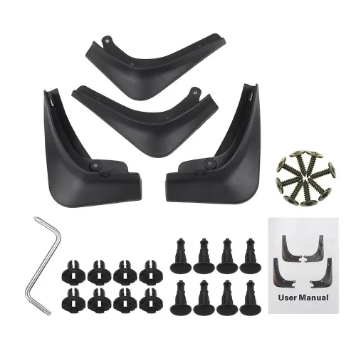 4x Front & Rear Car Mud Flaps Splash Mudguards Suitable For Tesla Model 3 2016-2021