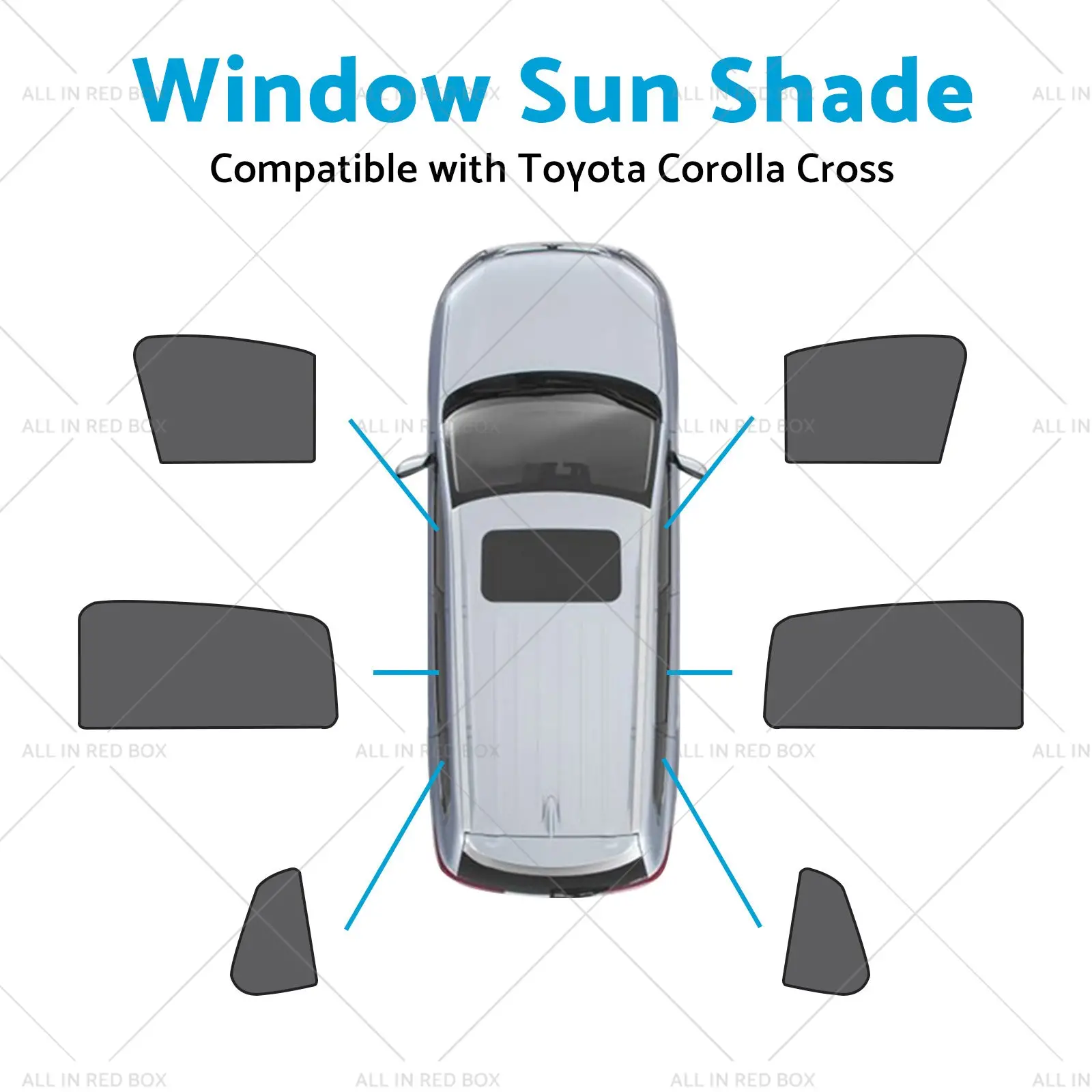 Front & Rear Window Magnetic Mesh Sun Shade Suitable For Toyota Corolla Cross - Image 3