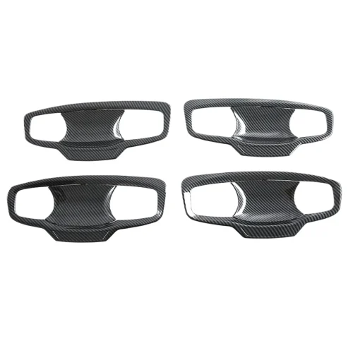 Carbon ABS Door Handle Bowl Cover Trim Suitable For Mitsubishi MV Triton 2023-2025