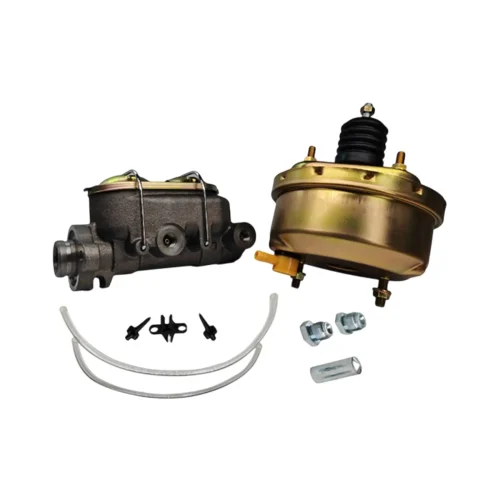7in Brake Booster & 1-1/8in Bore Master Cylinder Kit Suitable For Universal Cars
