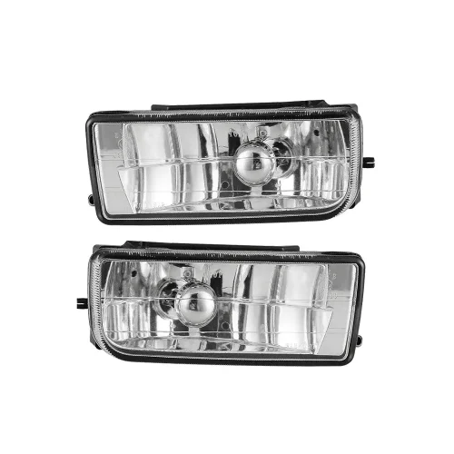 2PCS Fog Lights Driving Spot Lamps Black Housing Fits For BMW 92-98 E36 3 Series