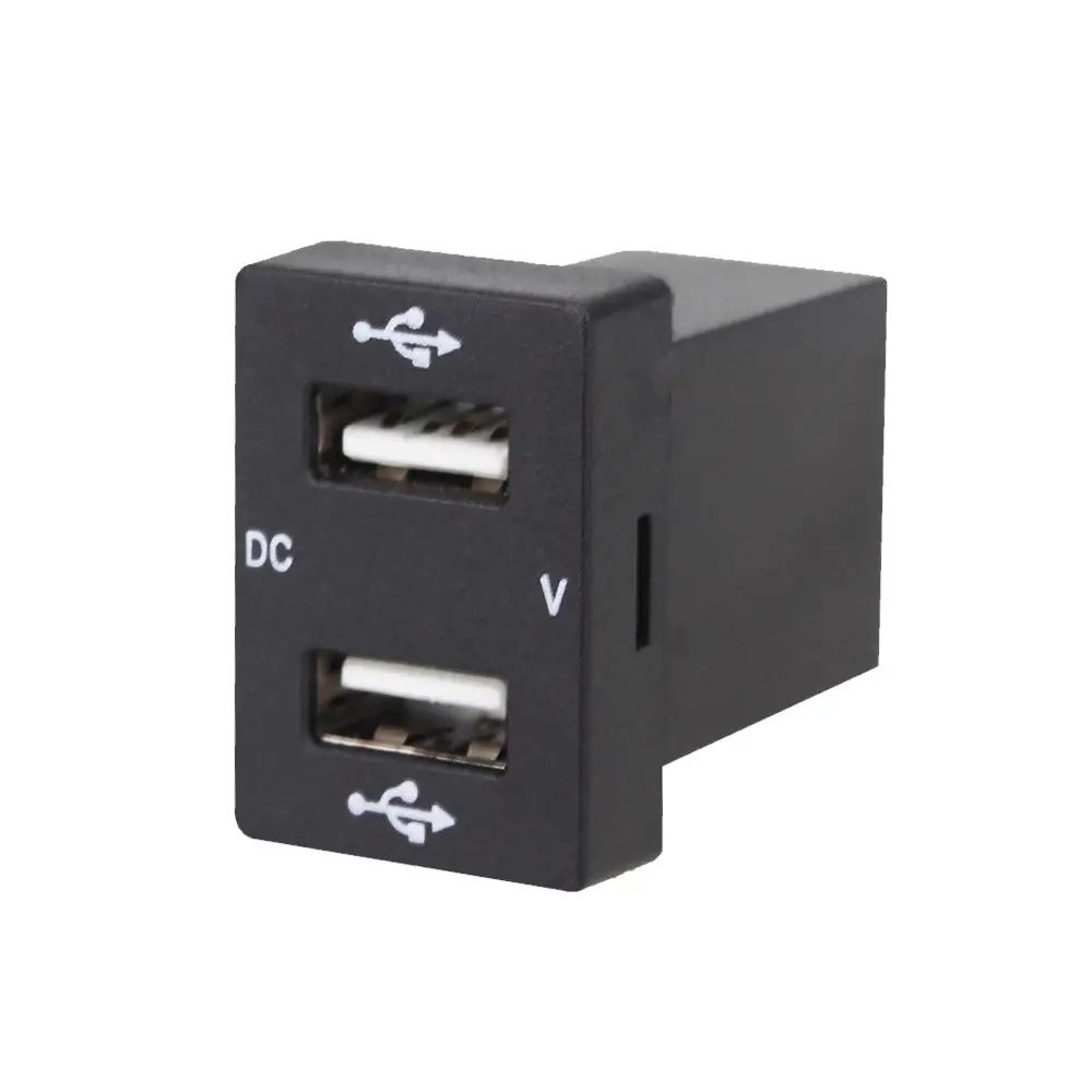 Dual USB Charger + Volt Meter Suitable For Toyota Hilux Prado Blue LED 12V 4.2A - Image 3