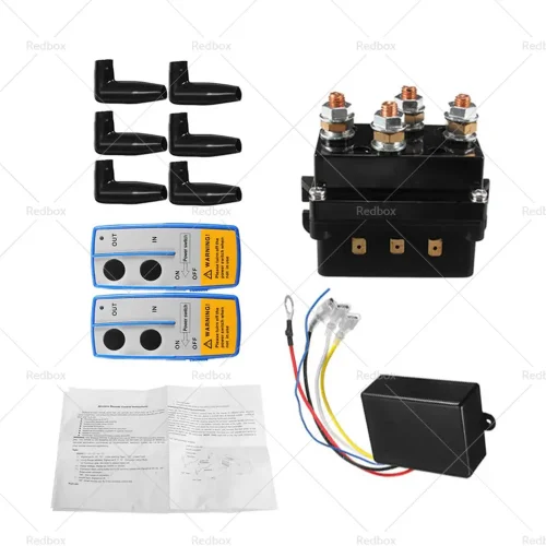 500A 12V HD Electric Contactor Winch Solenoid Twin Wireless Remote Recovery 4x4