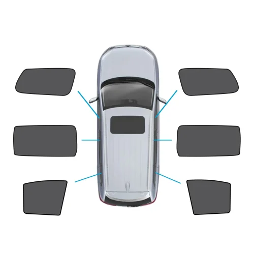 6x Window Magnetic Mesh Sunshades Front & Rear Suitable For Kia Carnival YP Series 2015-2020