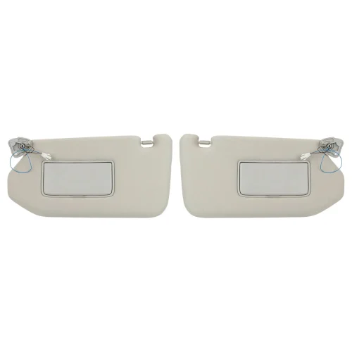 RH&LH Grey Sun Visor W/Mirror Suitable for Nissan Pathfinder Infiniti QX60 JX35