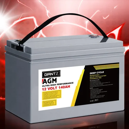 Giantz AGM Deep Cycle Battery 12V 140Ah Box Portable Solar Caravan Camping