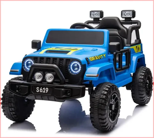 12V Gravity Kids Electric Ride On Car/Jeep ‚Äì Blue