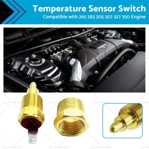 3 8inch NPT Engine Radiator Temperature Thermo Sensor Cooling Fan Switch Aluminum