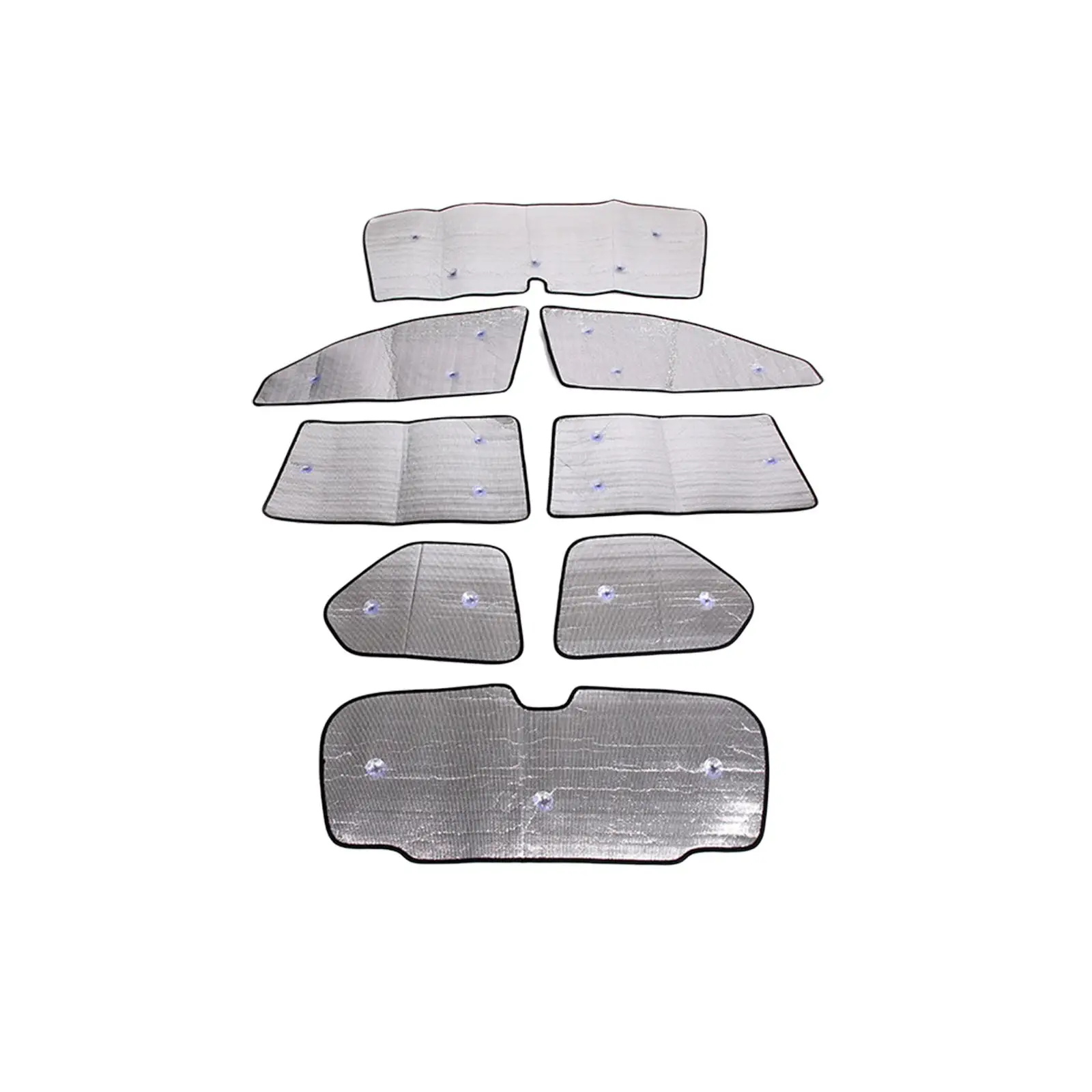 8x Windscreen Sun Shade Visor Covers Suitable For Toyota LandCruiser Prado J120 / J150 SUV - Image 2