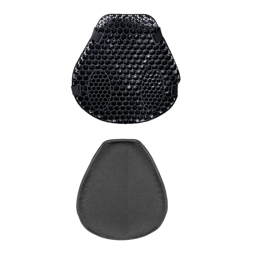 1x Motorcycle Comfort Gel Seat Cushion Suitable For Pressure Relief With or Without Sleeve