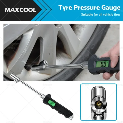30 PSI Tire Pressure Guage Digital Car Bike Truck Air Meter Tester Tyre Gauge