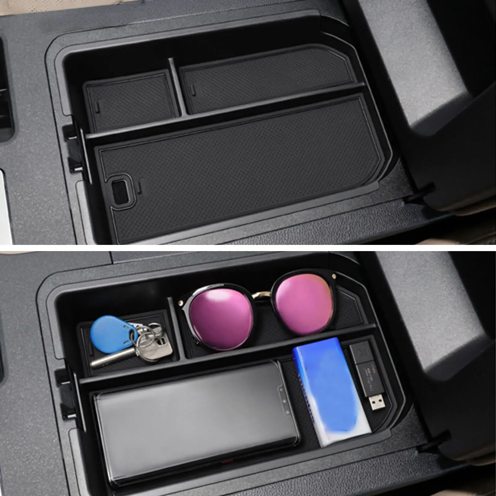 Buy Kaka Auto Parts center armrest storage box organizer for Toyota Prado LC250 24-25 with multi-compartment design Products