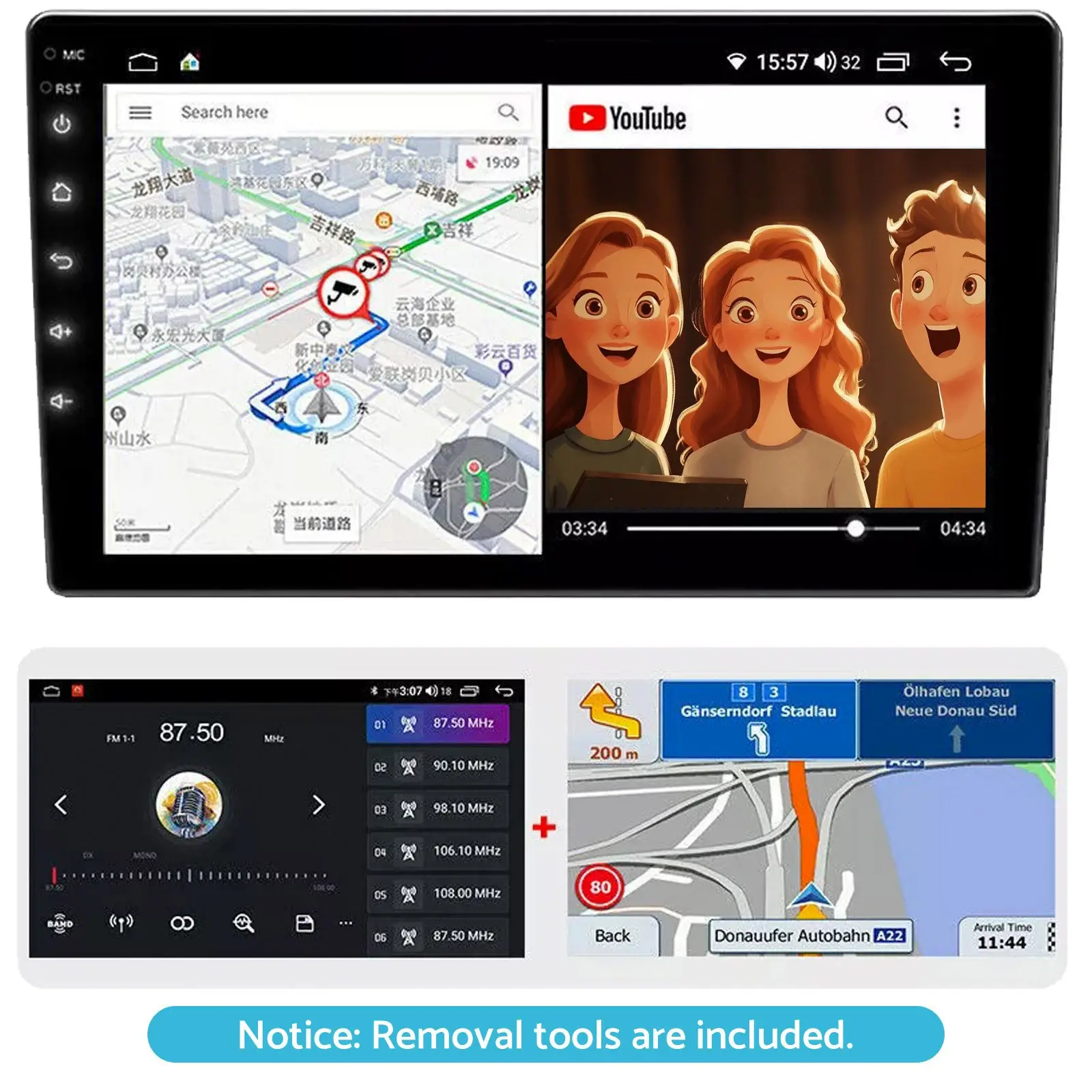 In-Dash Head Units Android Car Stereo 7'' Suitable For Nissan Navara D40 2007-15 - Image 4