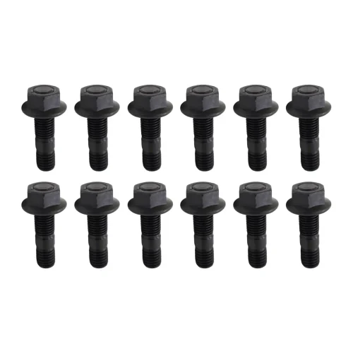 Buy 12x M10 x 40mm high tensile exhaust manifold stud kit by MAXCOOL for Nissan TD42 GQ GU with durable black finish Products