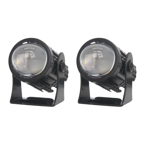 2X LED Motorcycle Headlight Spot Lights Car Driving Fog Lamp Yellow White 12-24V