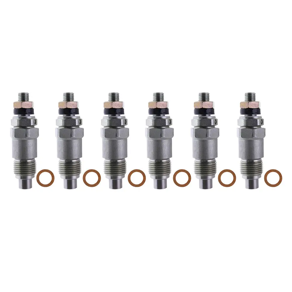 6PCS Fuel Injectors 093500-1810 23600-48011 Suitable For Toyota 2B B 2J 2H