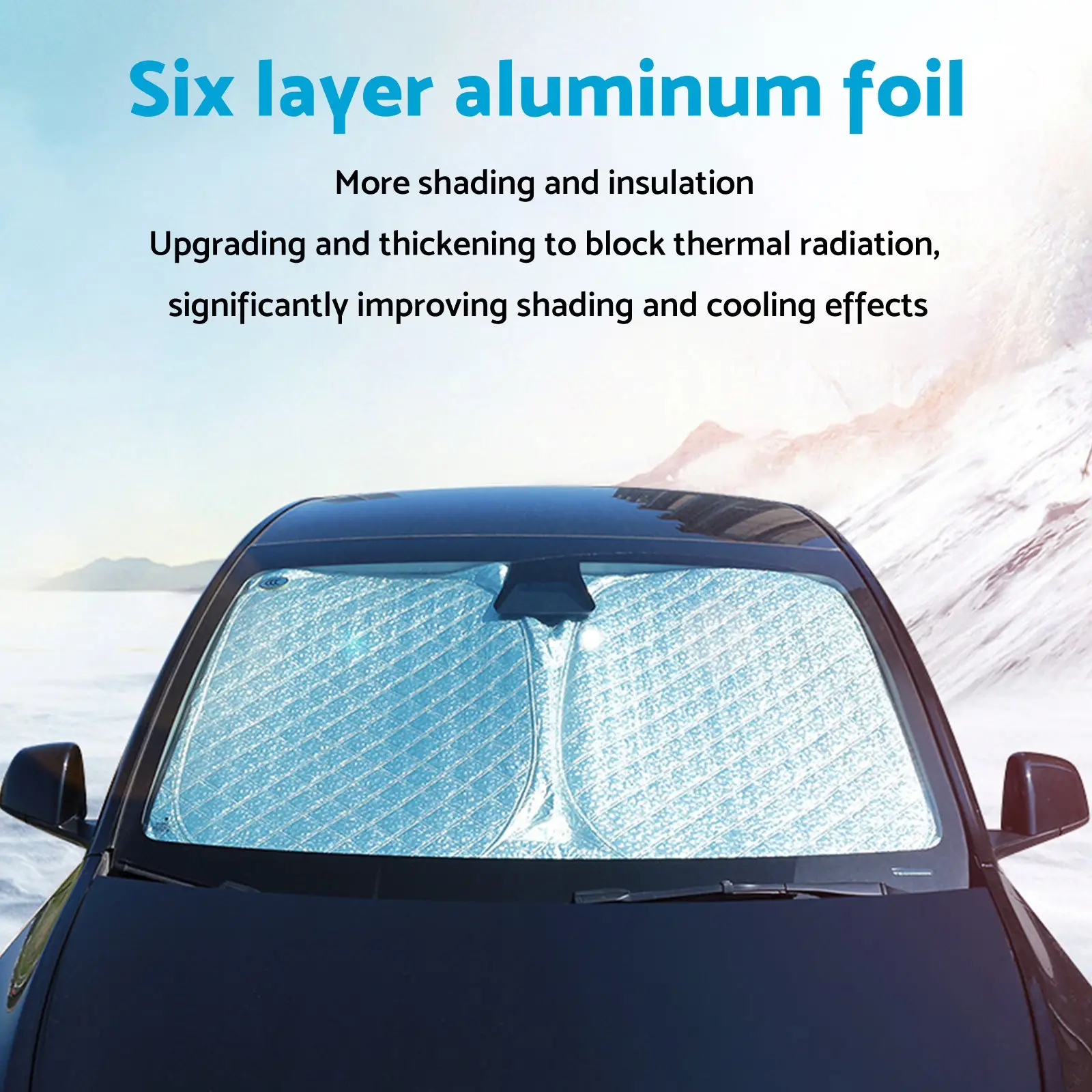 Buy MAXCOOL 6 layer aluminum foil windscreen sun shade for Toyota Camry XV70 2024-on with UV protection Products On Sale Aust