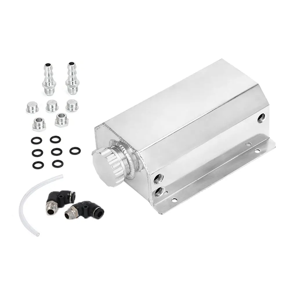 Universal Aluminum 2L Coolant Radiator Overflow Recovery Water Tank Bottle Suitable For Cars - Image 2