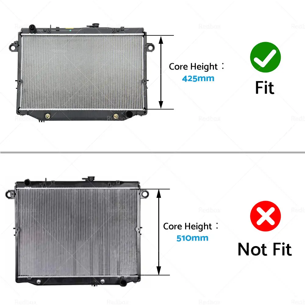 Radiator Suitable For Toyota Landcruiser 100S HZJ105R FZJ105R HDJ100R 98-07AT MT - Image 2