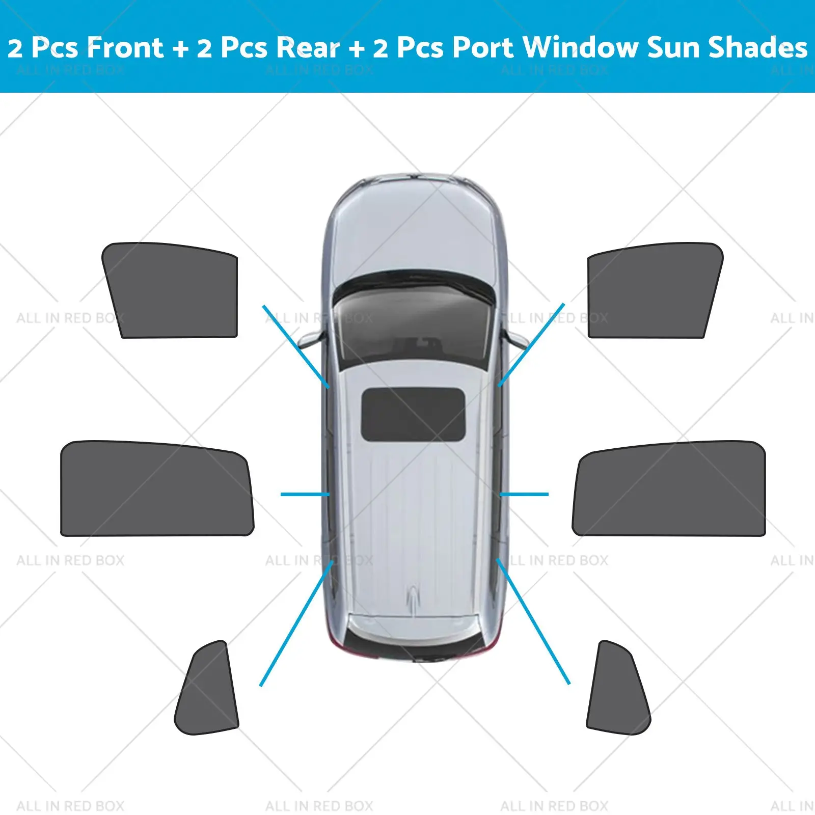 Front & Rear Window Magnetic Mesh Sun Shade Suitable For Toyota Corolla Cross - Image 10