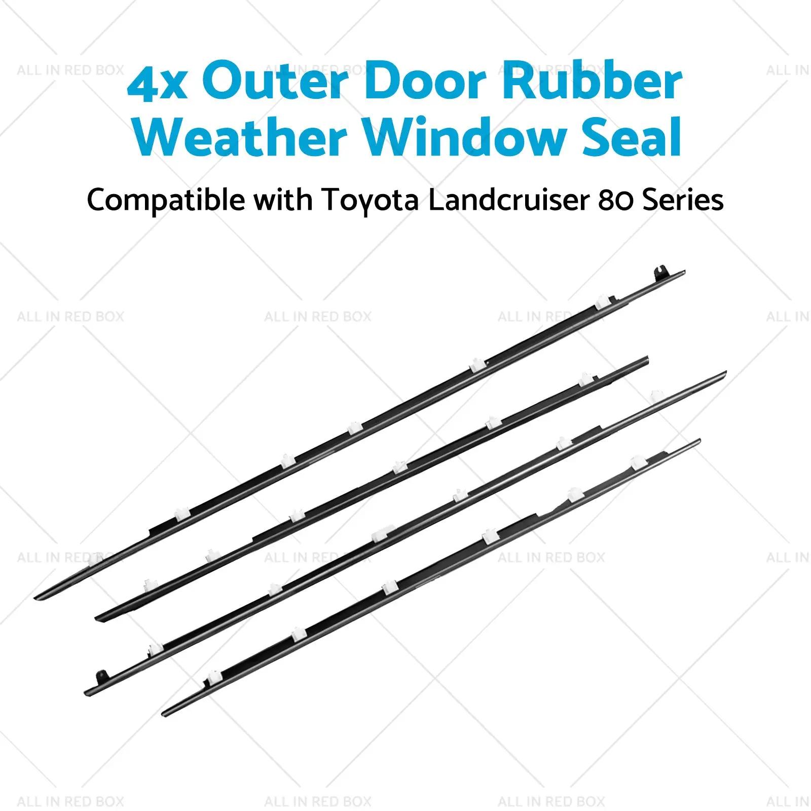 Outer Door Rubber Weather Window Seal Suitable For Toyota Landcruiser 80 Series - Image 4