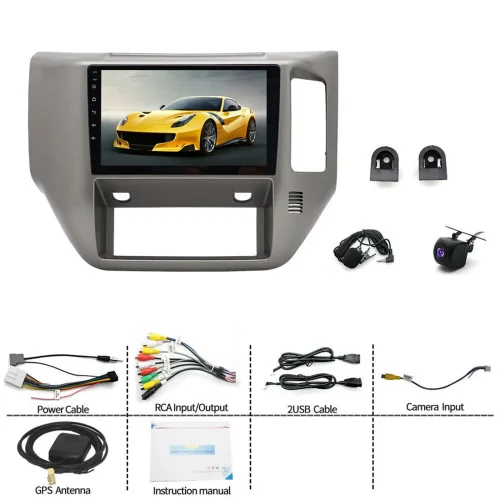 In-Dash Units Android 13 9'' Bluetooth Suitable For Nissan Patrol 2004-15 GU Y61