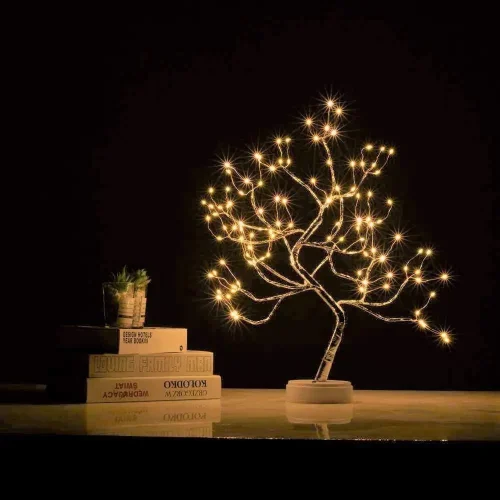 Battery Powered USB LED Fairy Tree Light Copper Wire Home Party Decoration Lamp