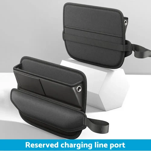 Car Seat Gap Storage Bag Organizer PU Leather With Exclusive Charging Cable Hole