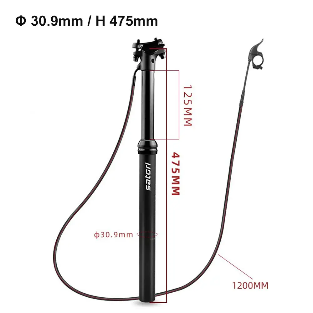 1 Set Bike MTB Dropper Seat Post Internal/External Cable Routing 30. 9/31. 6mm - Image 6