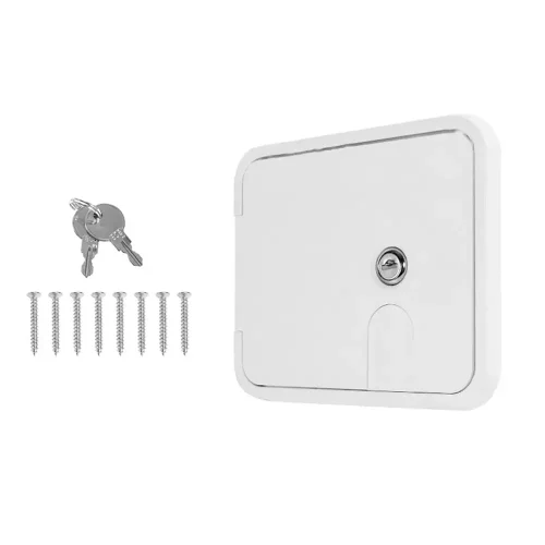 Caravan Utility Door Access Hatch Rectangle 194x165mm Suitable For RV Motorhome With Lock