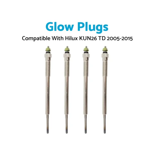 4Pcs Bosch Glow Plugs Suitable for Hilux KUN26 TD 1KD-FTV 3.0L 4cyl 2005-2015
