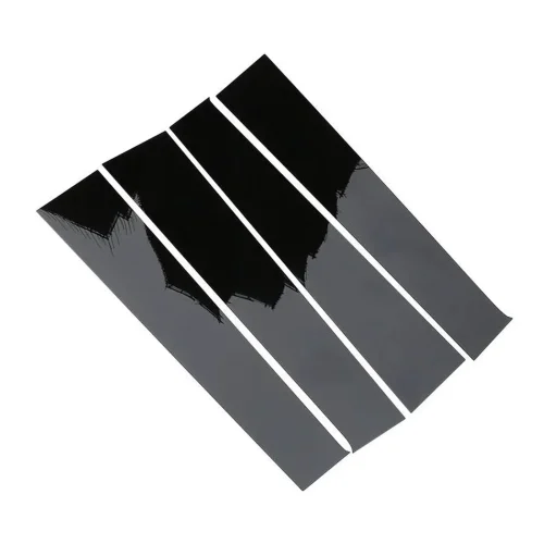 4x Black Pillar Post Cover Trims Suitable For Dodge Ram 1500 Crew Cab / Quad Cab 2009-2018