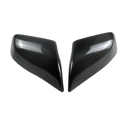 2x Real Carbon Fiber Wing Side Mirror Cover Trim Suitable For Tesla Model S 2012-2020