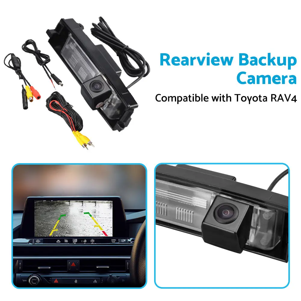 Buy Maxcool car reverse camera for Toyota RAV4 2006-2012 with rear view backup parking feature Products On Sale Australia