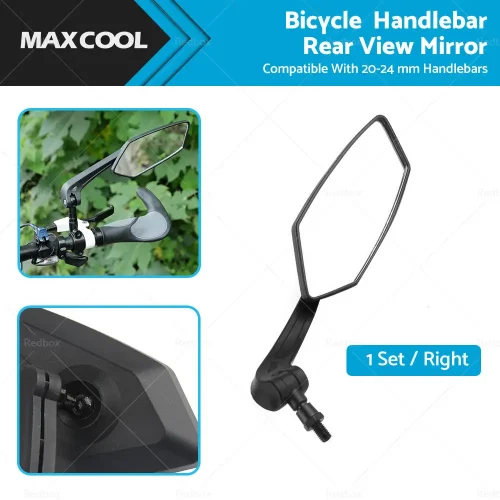 Bicycle Handlebar Rearview Mirrors Rectangle Back Mirror Suitable For Bike & Cycle