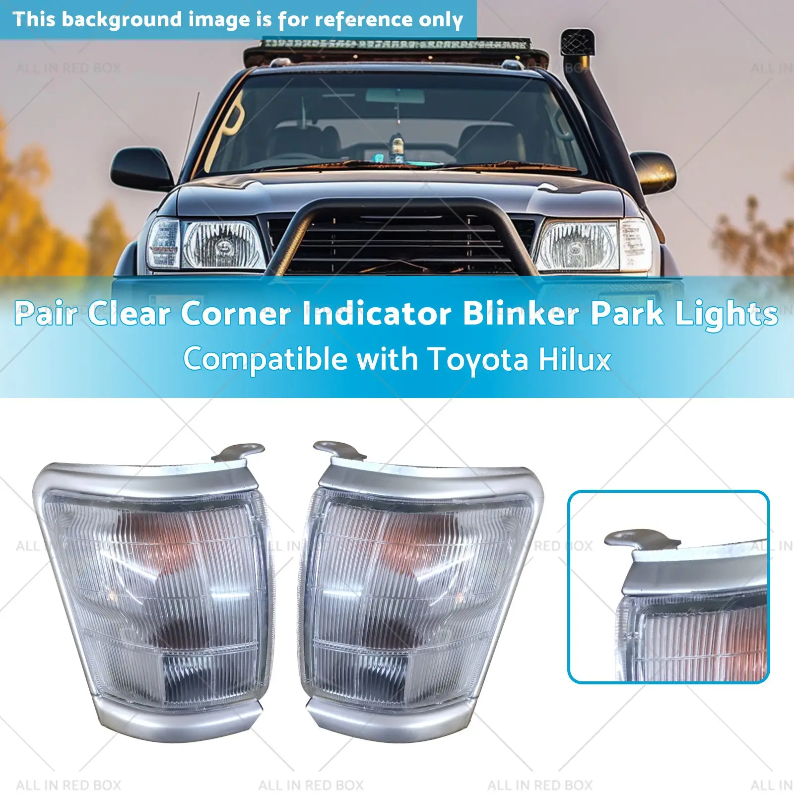 Buy clear corner indicator blinker park lights for 97-01 Toyota Hilux by Kaka Auto Parts Products On Sale Australia