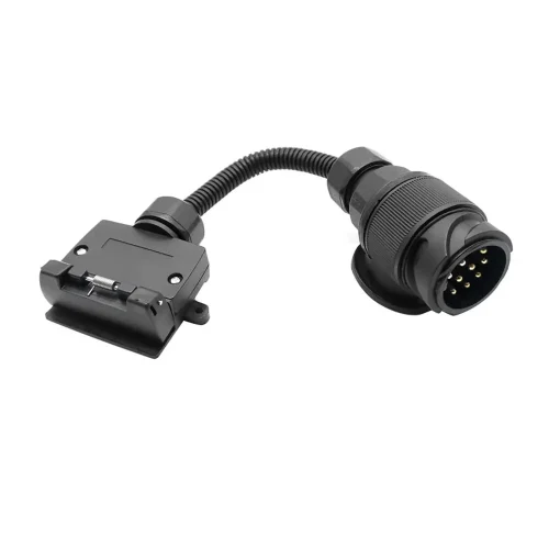 13 Pin Plug to 7 Pin Flat Socket Suitable For Trailer Caravan Wiring Connector