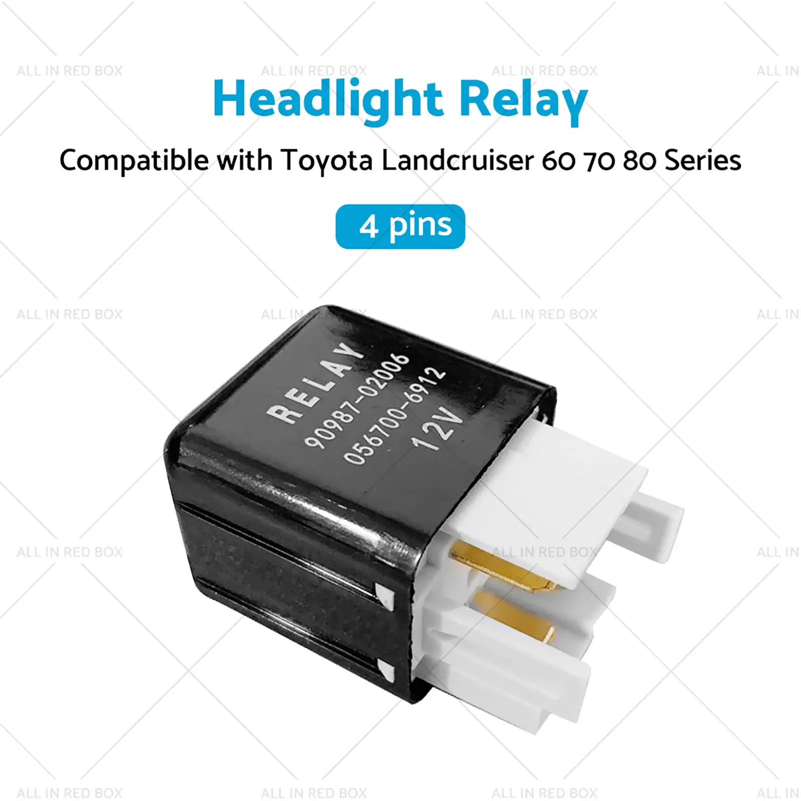 Headlight Relay 12V 4 Pins 90987-02006 Suitable For Toyota Landcruiser 60 70 80 - Image 4