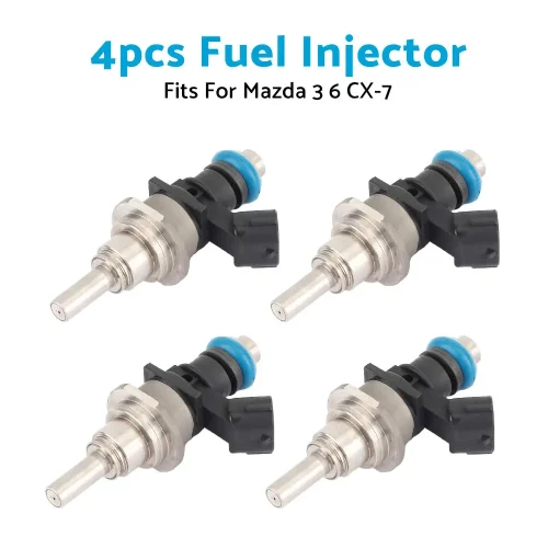 4x Fuel Injector Suitable For Mazda 3 BK / 6 / CX-7 L3 2.3L DOHC Turbo E7T20171