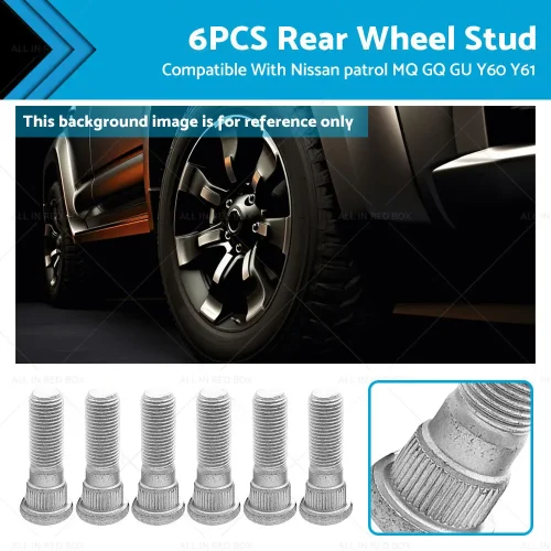 6PCS Rear Wheel Stud Suitable For Nissan patrol MQ GQ GU Y60 Y61