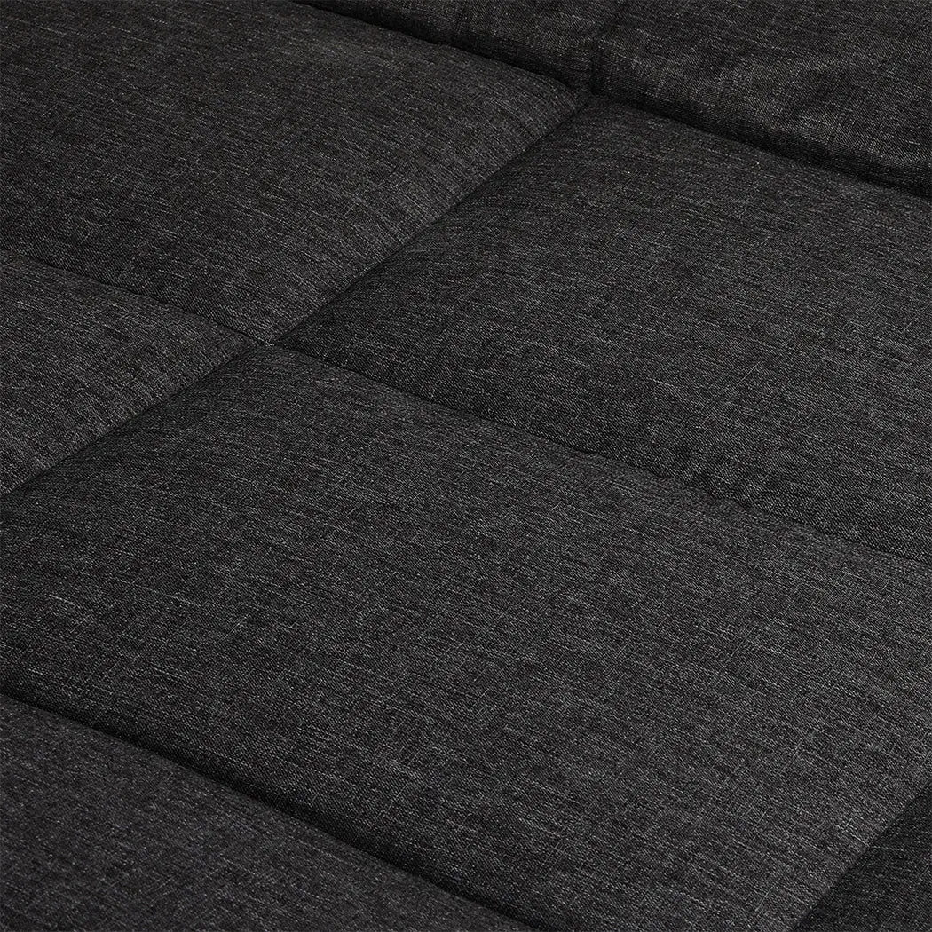 Levede Folding Camping Bed Camp Cots Black - Image 3