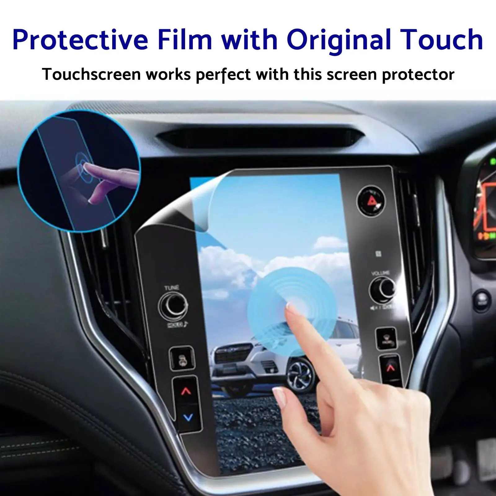 2Pcs 11.6'' Car Screen Protector PET Film Suitable For Subaru Outback 2021-2025 - Image 3
