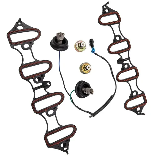 Knock Sensor Harness & Intake Manifold Gasket Kit Suitable for GM 4.8L 5.3L 6.0L