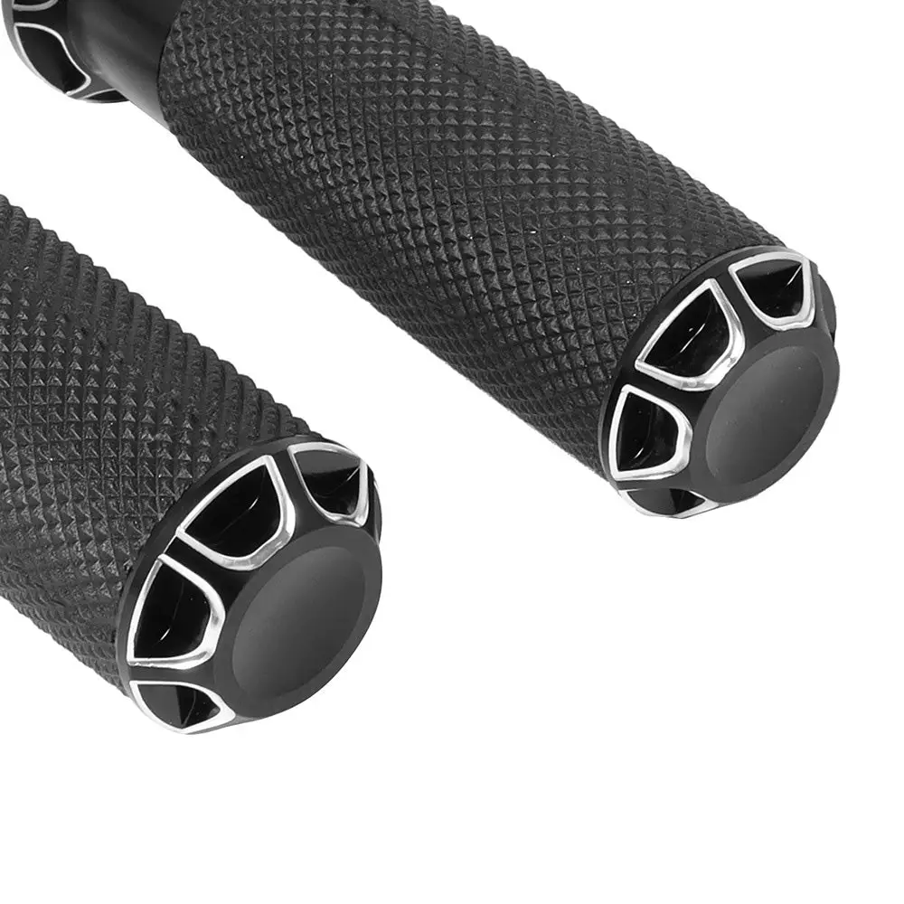 1-inch Pair Black Hand Grip Handle Bar Suitable For Harley-Davidson Touring 2000-2020 / Dyna 2000-2017 / Sportster 2004-2020 - Image 4
