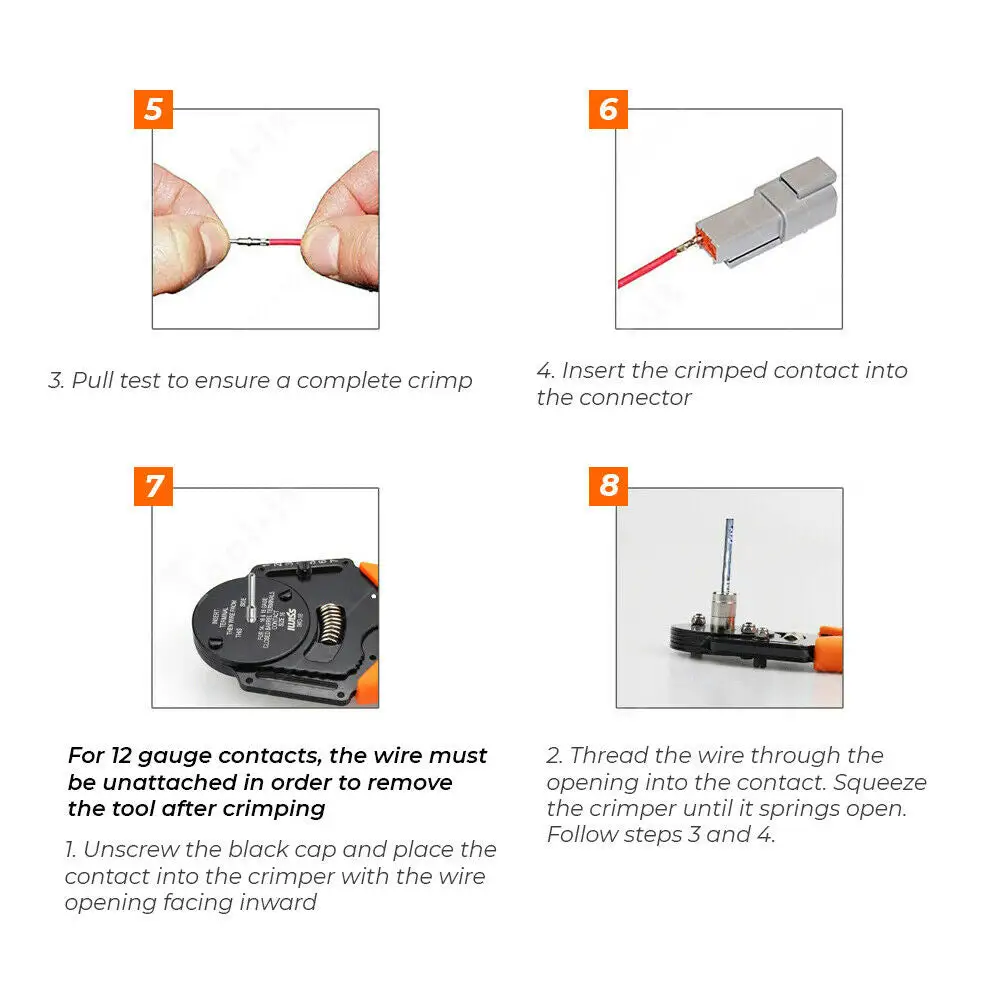 1000PCS Deutsch DT Connector Plug Kit With Genuine Deutsch Crimp Tool Auto Marine - Image 3