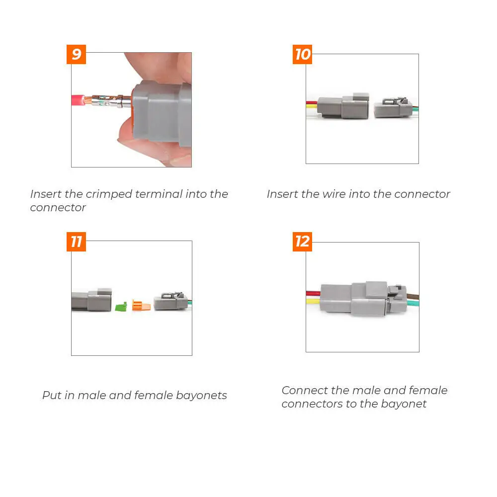 1000PCS Deutsch DT Connector Plug Kit With Genuine Deutsch Crimp Tool Auto Marine - Image 4
