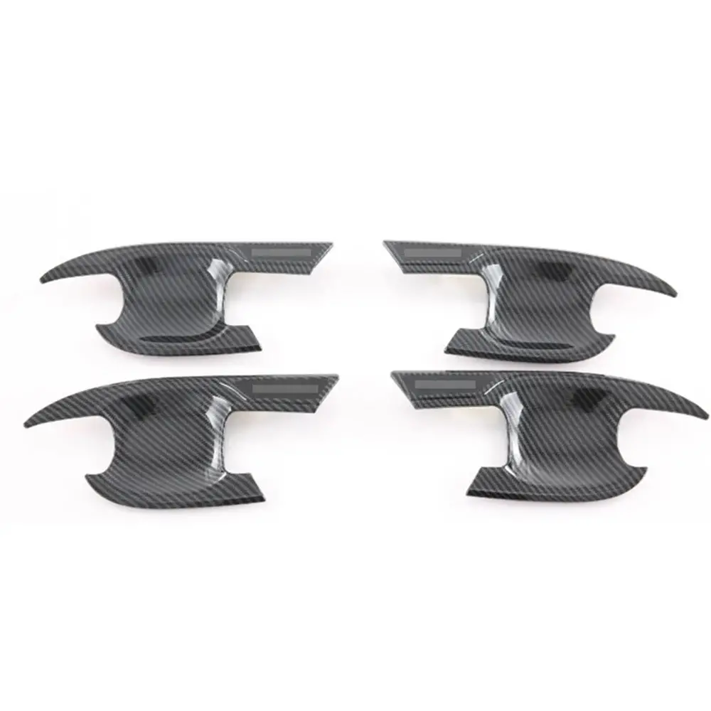 Carbon Fiber Look Door Handle Bowl Strip Covers Suitable for Toyota Kluger 2021–2025 - Image 3